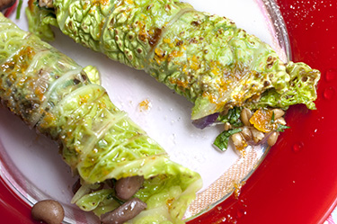 Savoy cabbage rolls