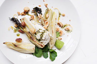 Honey-roasted fennel salad